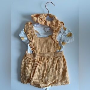 Lemon Print Outfit with Headband